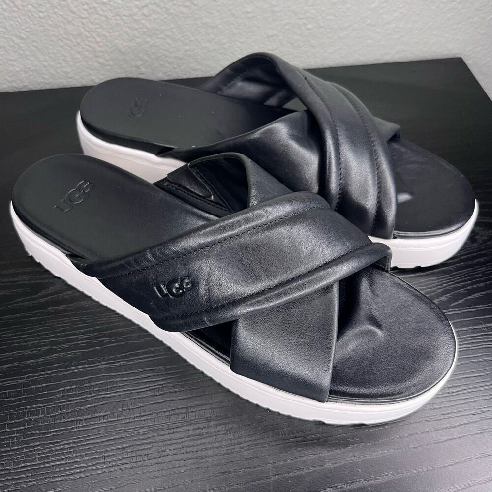 Ugg Zayne Platform Slides Size 10 - image 1